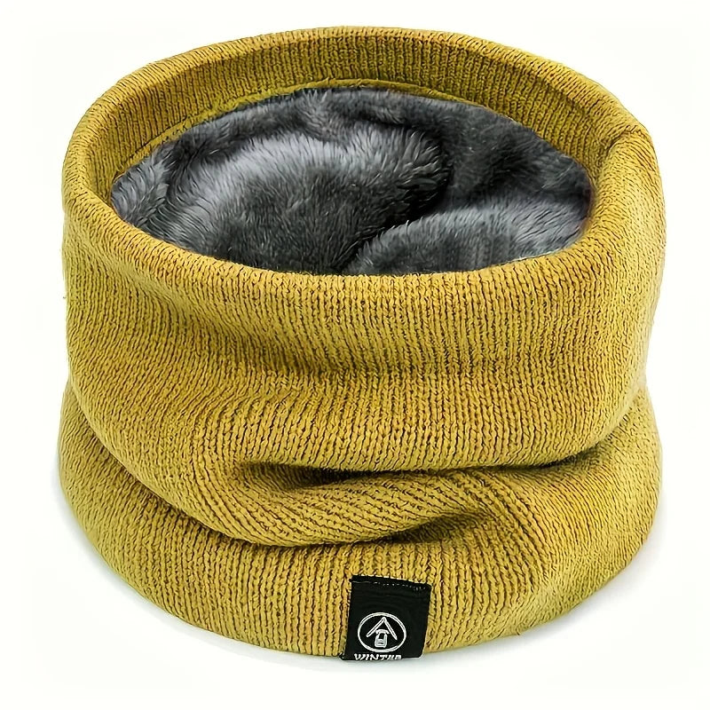 Winter Neck Warmer Scarf Fleece Lined Windproof Gaiter Soft Thermal Insulation for Men Women Halloween Christmas Gift Accessory