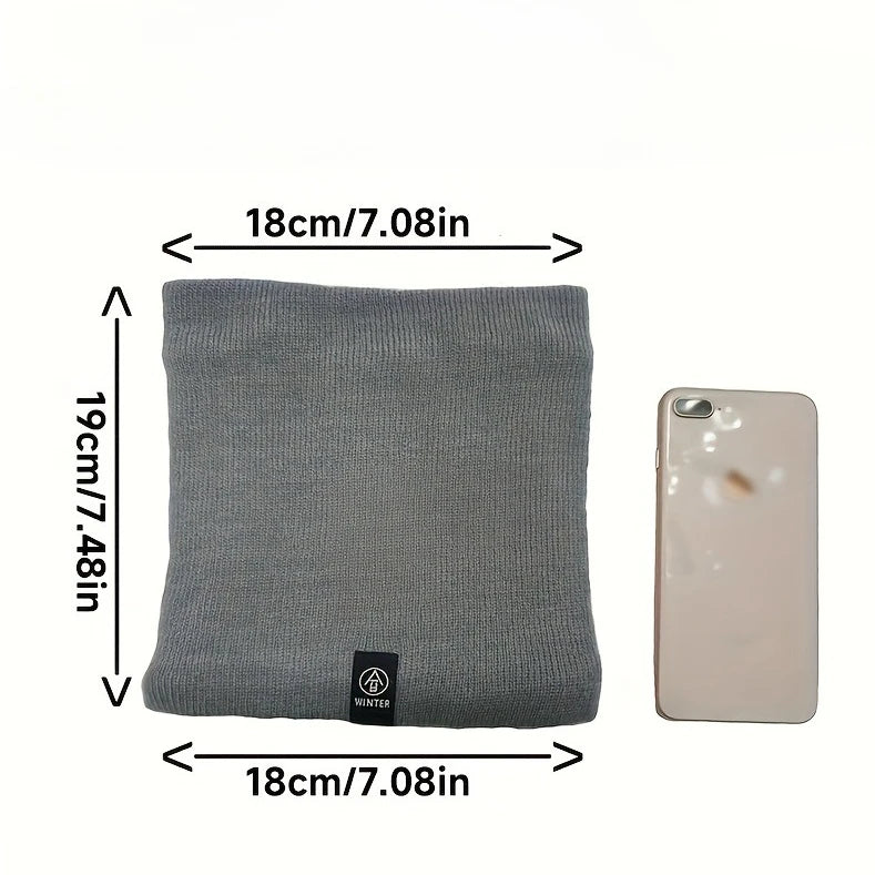 Winter Neck Warmer Scarf Fleece Lined Windproof Gaiter Soft Thermal Insulation for Men Women Halloween Christmas Gift Accessory