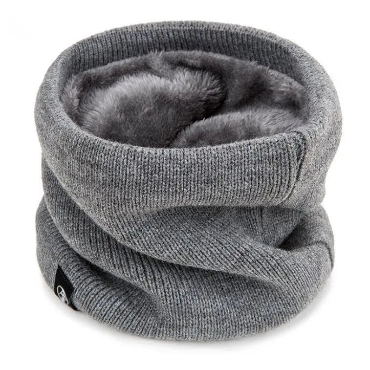Winter Neck Warmer Scarf Fleece Lined Windproof Gaiter Soft Thermal Insulation for Men Women Halloween Christmas Gift Accessory
