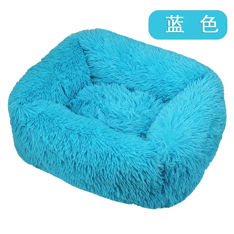 Dog Bed Super Soft Washable Long Plush Pet Kennel Deep Sleep Dog House Velvet Mats Sofa Pet Cat Bed For Dog Basket