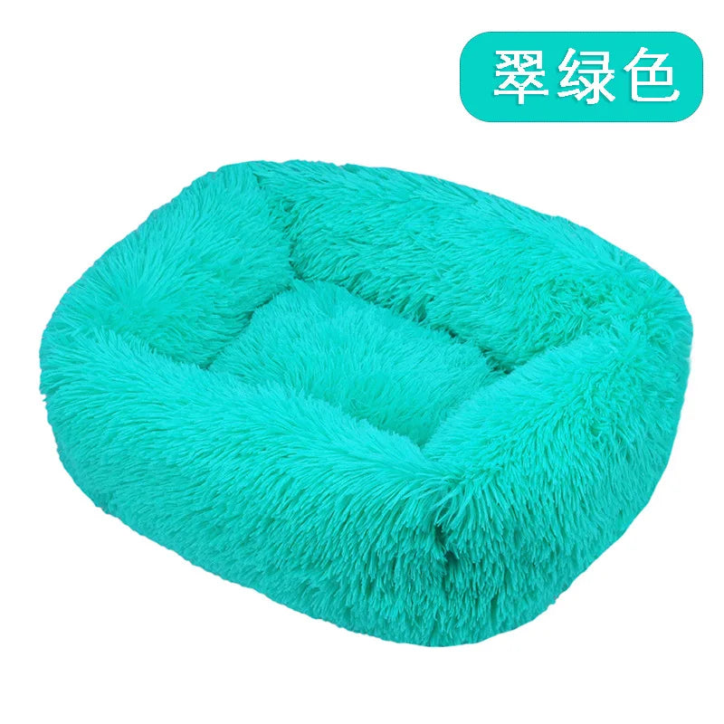 Dog Bed Super Soft Washable Long Plush Pet Kennel Deep Sleep Dog House Velvet Mats Sofa Pet Cat Bed For Dog Basket