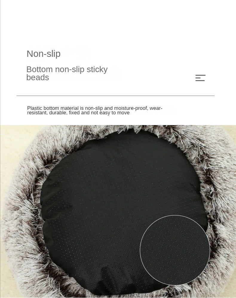 Cat House Winter Plush Pet Cat Bed Round Cat Cushion Thicken Warm Cats Basket Pet Sleep Bag Kitten Nest Kennel for Small Cats