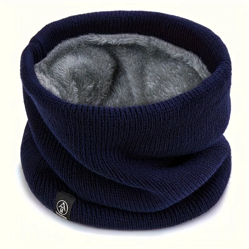 Winter Neck Warmer Scarf Fleece Lined Windproof Gaiter Soft Thermal Insulation for Men Women Halloween Christmas Gift Accessory