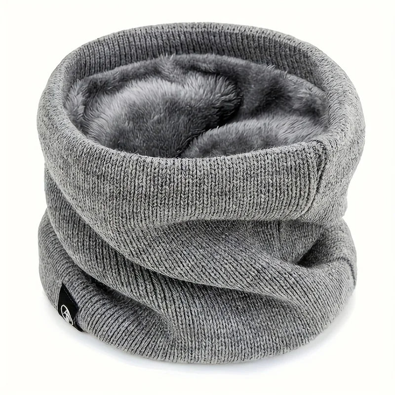 Winter Neck Warmer Scarf Fleece Lined Windproof Gaiter Soft Thermal Insulation for Men Women Halloween Christmas Gift Accessory