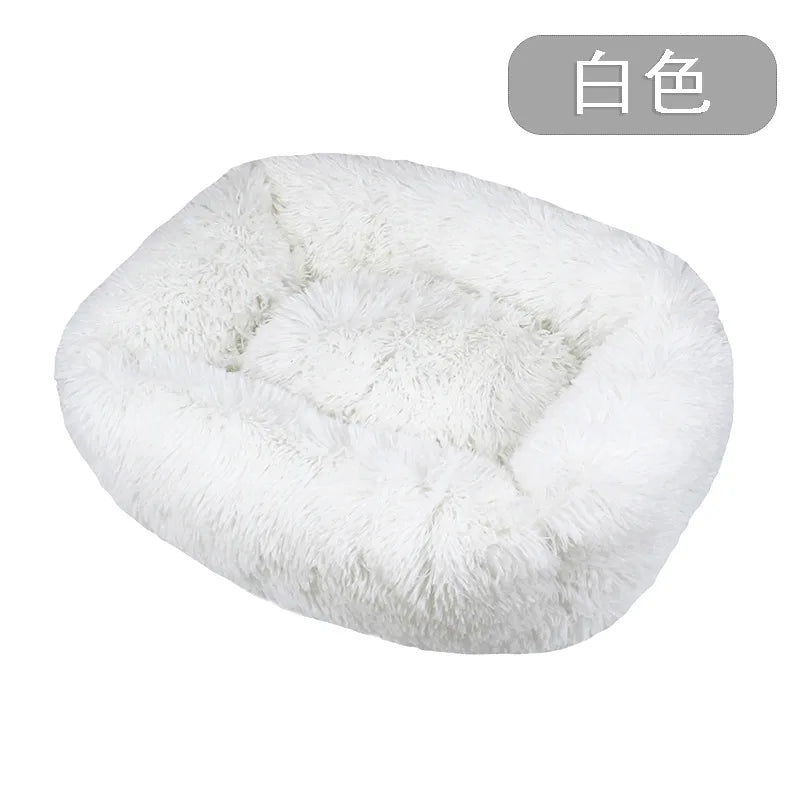 Dog Bed Super Soft Washable Long Plush Pet Kennel Deep Sleep Dog House Velvet Mats Sofa Pet Cat Bed For Dog Basket
