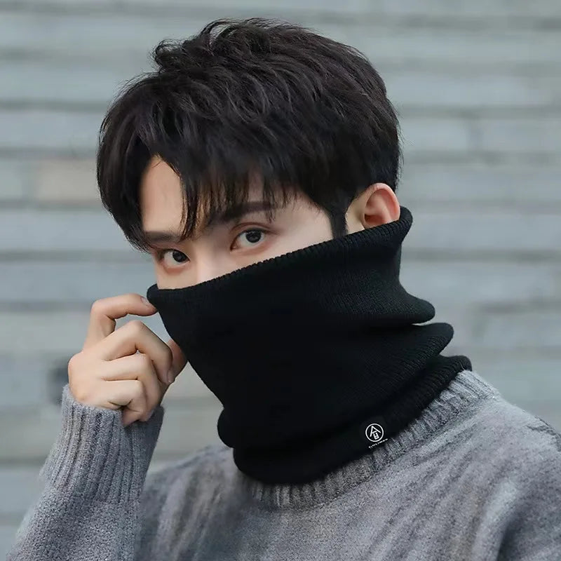 Winter Neck Warmer Scarf Fleece Lined Windproof Gaiter Soft Thermal Insulation for Men Women Halloween Christmas Gift Accessory