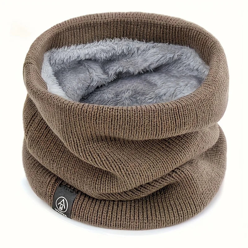 Winter Neck Warmer Scarf Fleece Lined Windproof Gaiter Soft Thermal Insulation for Men Women Halloween Christmas Gift Accessory